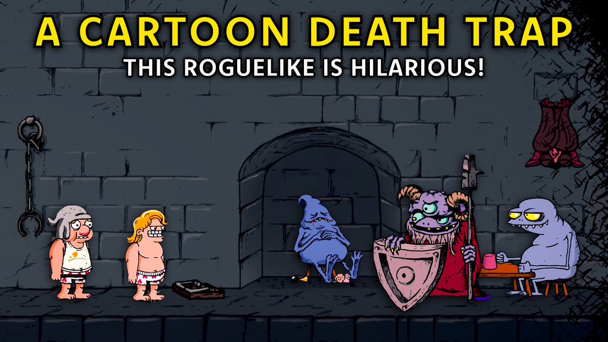 EvinCAnderson's tweet photo. Very funny. Very dangerous. 

Welcome to Lucky Tower Ultimate. A slapstick roguelite that's like throwing a quirky Sunday morning cartoon into a randomly generated tower... where everything wants to kill you.

Link in comments! https://t.co/KkevcYbNNi