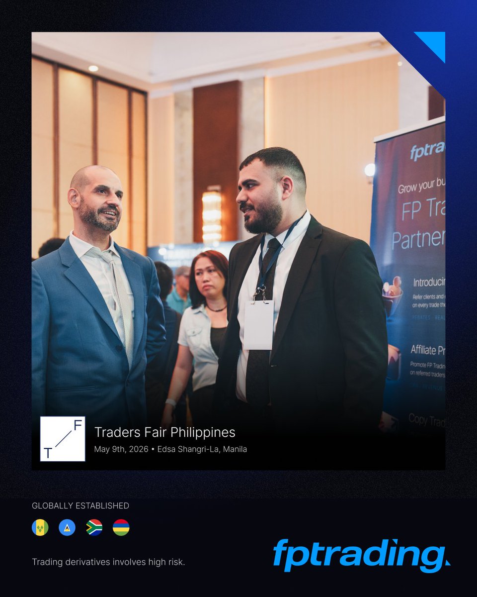 fptradingglobal's tweet photo. Manila showed up strong!
A huge thank you to everyone who visited our booth, connected with our team, and shared the experience with us throughout the event.
Looking forward to seeing you again at the next expo.
#FPTrading #TradersFair #Manila #TradingCommunity #ForexTrading https://t.co/TKuXedugQ3