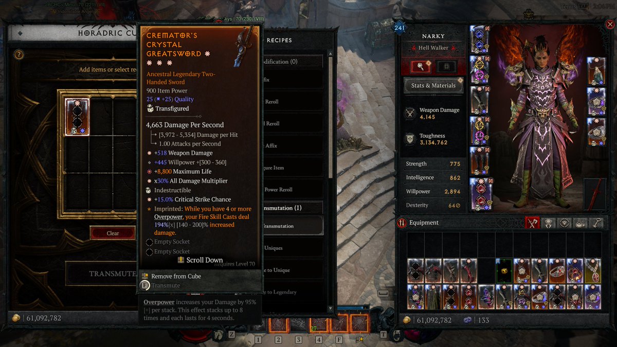 narky's tweet photo. This fu*king Horadric Cube 😂 #diablo4 https://t.co/fLFj8gVj0O