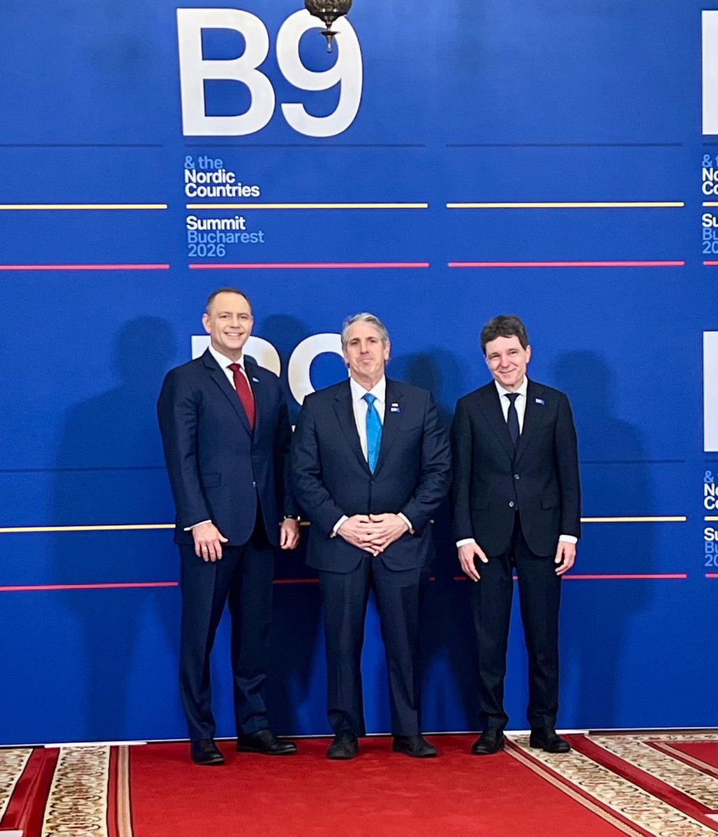 UnderSecT's tweet photo. At #B9Summit @UnderSecT spoke of Europe's need to rebuild its defense industrial base, critical infrastructure, &amp; supply chains. The Ankara Summit will be a test of NATO's ability to turn commitments into capabilities. 🇺🇸 🇷🇴 https://t.co/zlXuHaSX0d