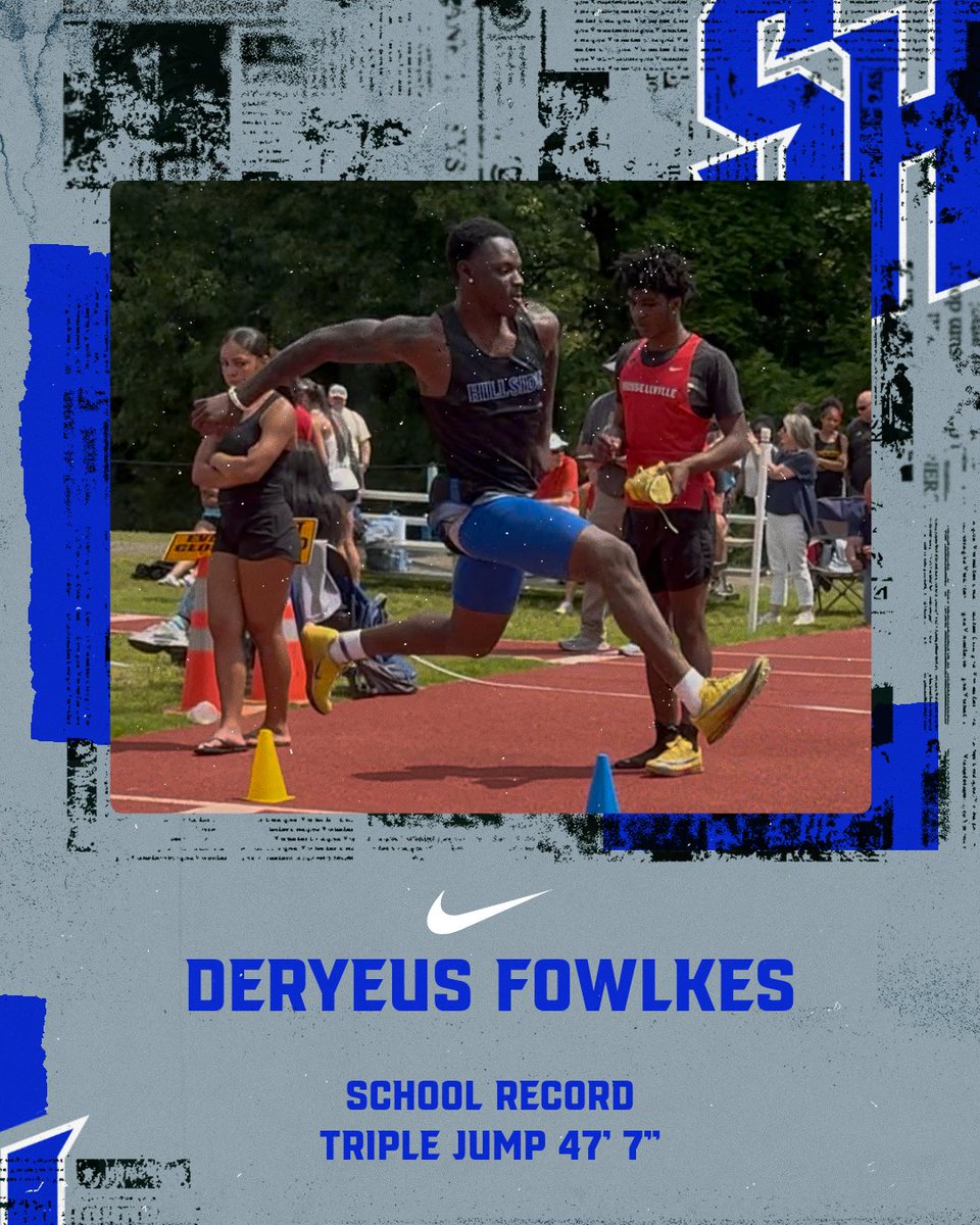 SHTrack_field's tweet photo. 🚨School Record🚨

Deryeus Fowlkes
Triple Jump 47' 7"

In his first year in varsity track Deryeus set the school record and has picked up multiple college track offers! https://t.co/0HolrqBAPp