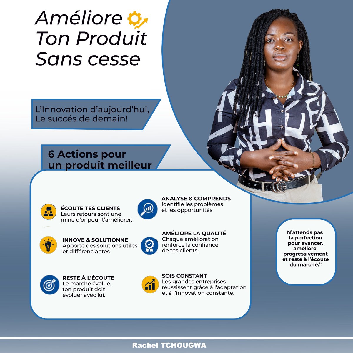 TchodouR's tweet photo. Améliorer ton produit sans cesse est essentiel pour rester compétitif en entrepreneuriat ⚙️🚀.

👉 Quelle amélioration peux-tu apporter aujourd’hui à ton projet ?

#Entrepreneuriat #Innovation #Business #Succès #Motivation #Leadership https://t.co/TJbTv63hx9