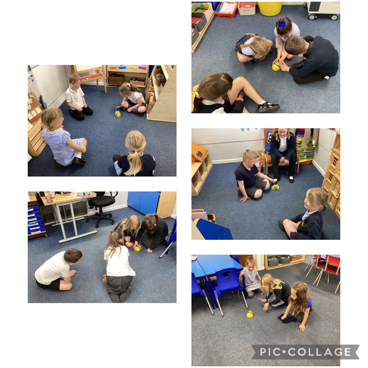CamblesSchool's tweet photo. Team Otters have been learning about algorithms and programming Beebot to get from one point to another #CamblesforthComputing https://t.co/A5Jo2sJ7cN