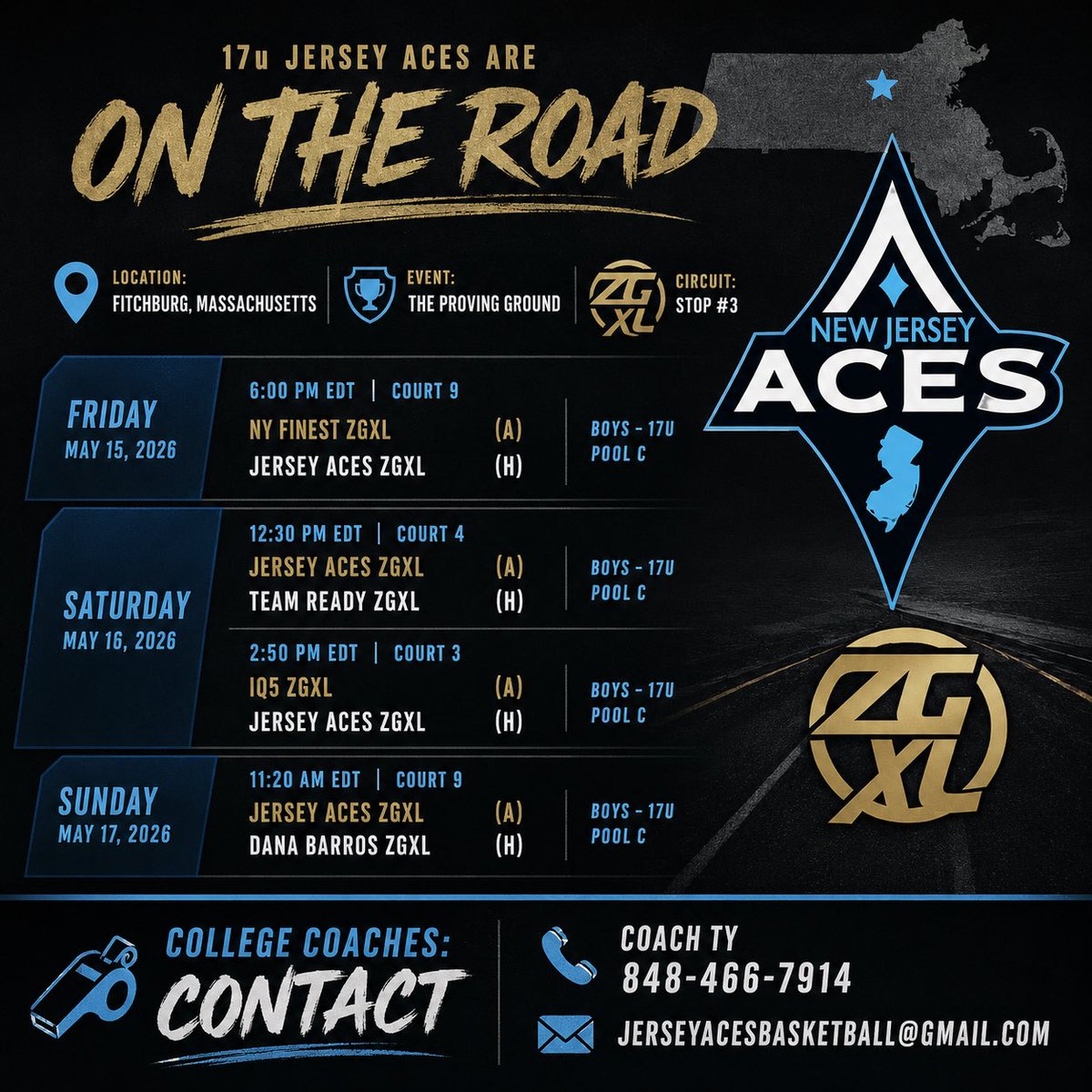 Julian_Dragone's tweet photo. Games this weekend in Fitchburg, MA. The times are seen below, excited to compete and showcase my hard work.

@Jersey_Aces @ZeroGravityBB https://t.co/R6v7QRnNzI