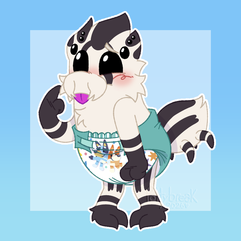 PoofySpider's tweet photo. (NOT AT ALL ABDL ART IS NSFW OR ADULT) 
Spooder's ABDL account! warning if you are afraid of clowns or spiders 🕷️🤡
This account will be largely unsexual. more just a place for me to be cute and happy.
i collect toys, make costumes, make digital art sometimes.
Arts by Artisans https://t.co/p6rYCcvNpf