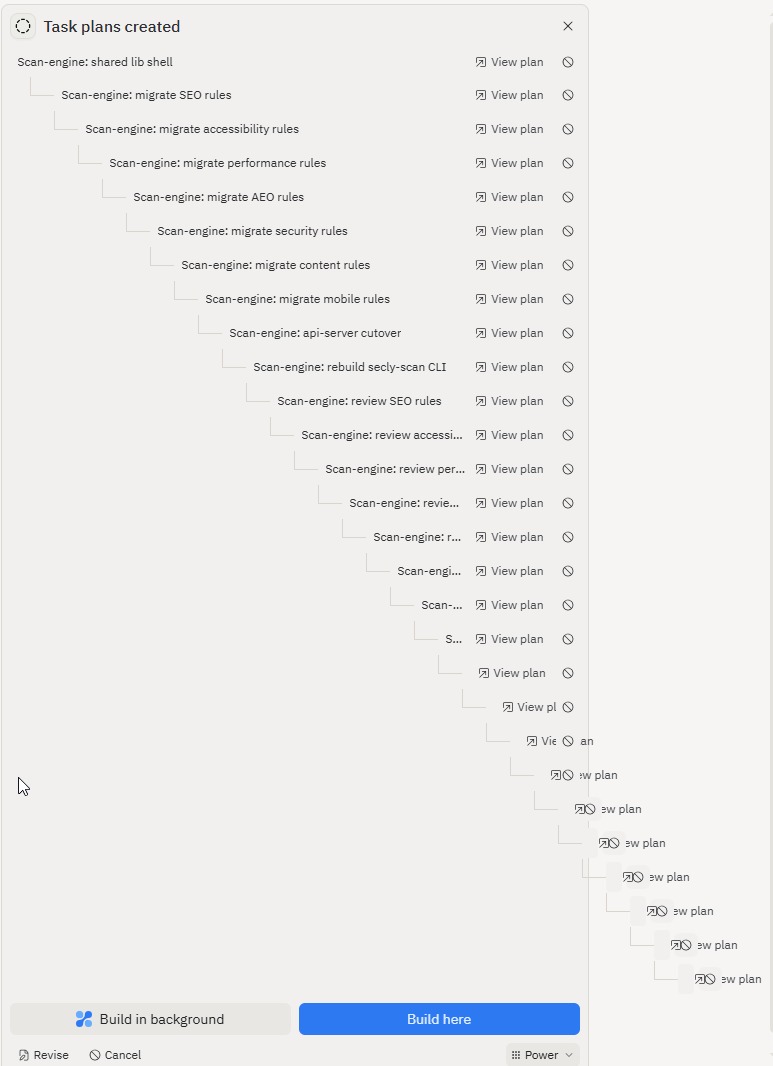 SteveProcter's tweet photo. The @Replit agent is truly magical. The only tool I'd trust to produce 28 layers of build dependencies and then run it without a hitch. And indeed, 3 hours later, job done! Click build, and trust the force Luke!! https://t.co/RK6NGPlDIZ