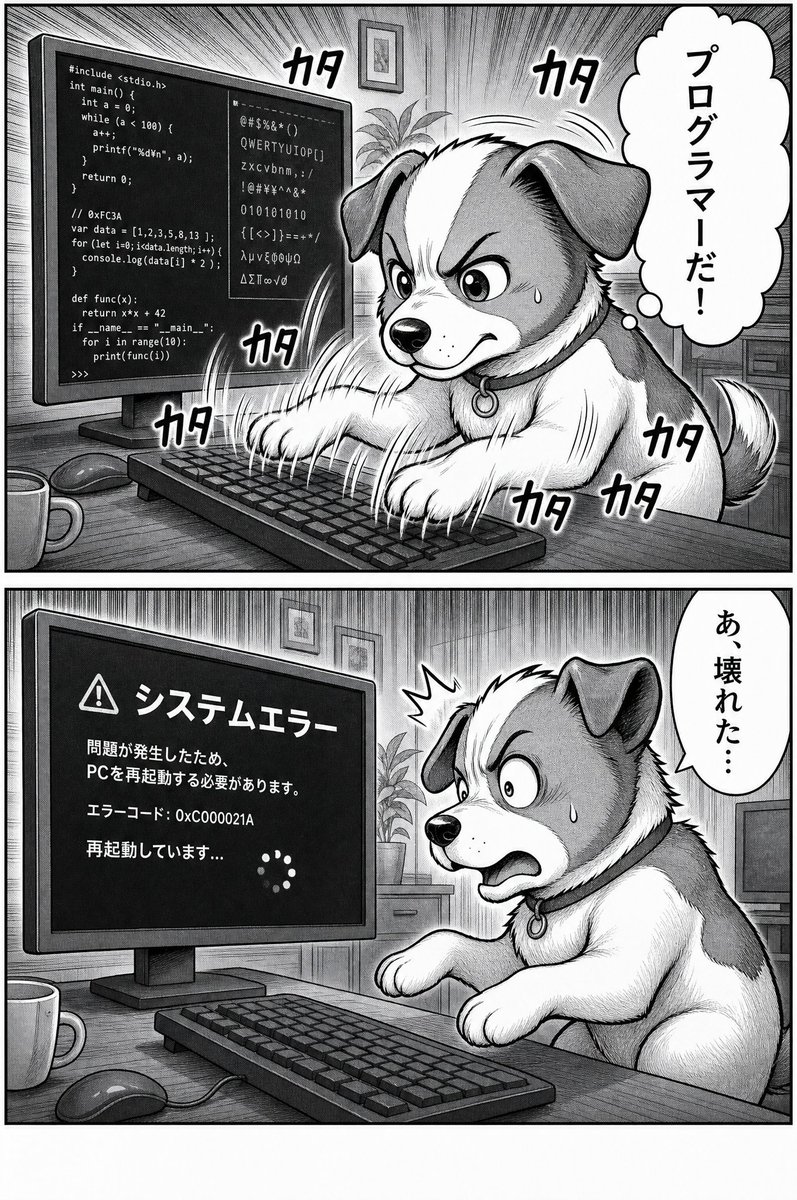 Dog Programmer Manga Comic
