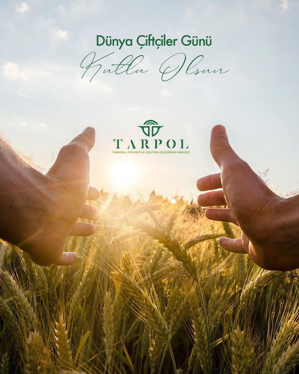tarpolmerkez's tweet photo. 🌾 Toprağa alın terini, emeğini ve umudunu işleyen tüm çiftçilerimizin Dünya Çiftçiler Günü kutlu olsun.

Gıda güvenliğinin teminatı, üretimin gerçek kahramanları olan çiftçilerimiz; sürdürülebilir tarımın, güçlü ekonominin ve sağlıklı bir geleceğin temelidir.

Üreten, emek veren ve geleceğimizi şekillendiren tüm çiftçilerimize teşekkür ediyoruz. 🌱🇹🇷 

#DünyaÇiftçilerGünü #Çiftçi #Tarım #GıdaGüvenliği #TARPOL