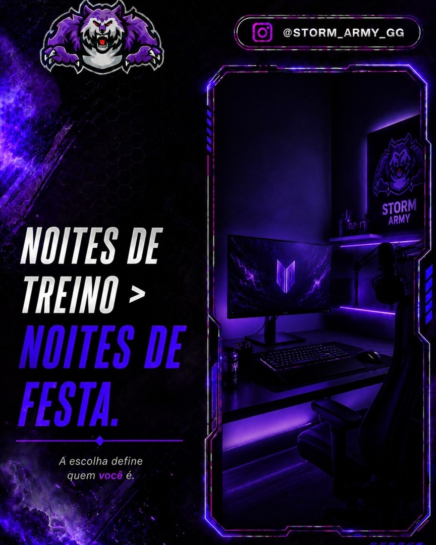 storm_army_gg's tweet photo. Enquanto a maioria dorme, elite treina.
Depois o resto reclama que não evoluiu.
#StormArmy #gaming #esports #dormir #evolution #game #RL https://t.co/cW6ZFMJdRJ https://t.co/6nxSC5Uxm2