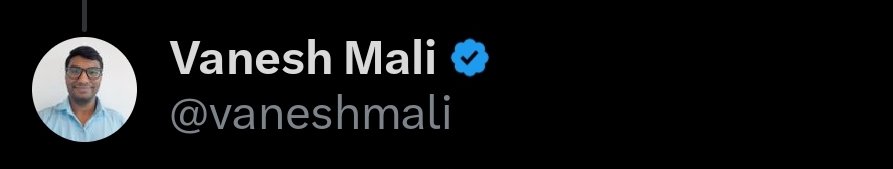 Vanesh Mali tweet media