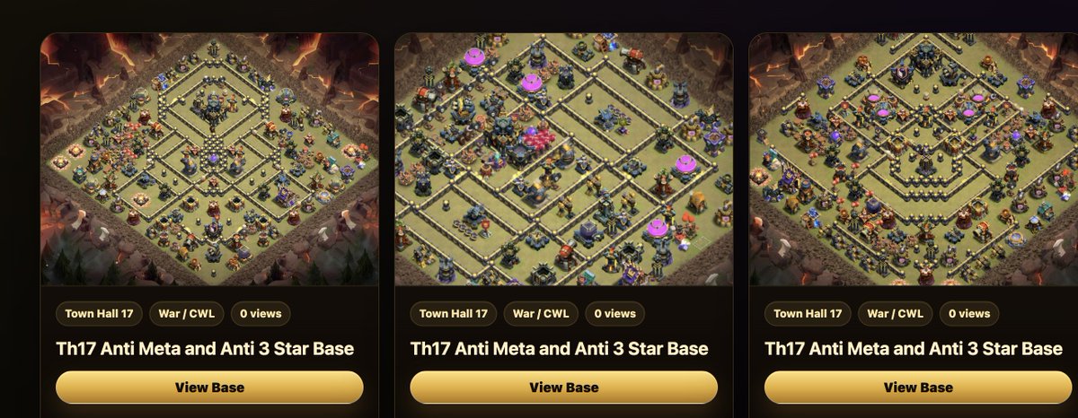 COCBaseVault's tweet photo. Here Are Some New TH17 War Base Layouts You guys Can Use This Week
Get it here and make sure to follow for future bases
https://t.co/9GMlKEeeTt
Please Like and Retweet, it's much appreciated
#clashofclans #baselayout #coc #th18 #th17 https://t.co/9h8itFNrwD