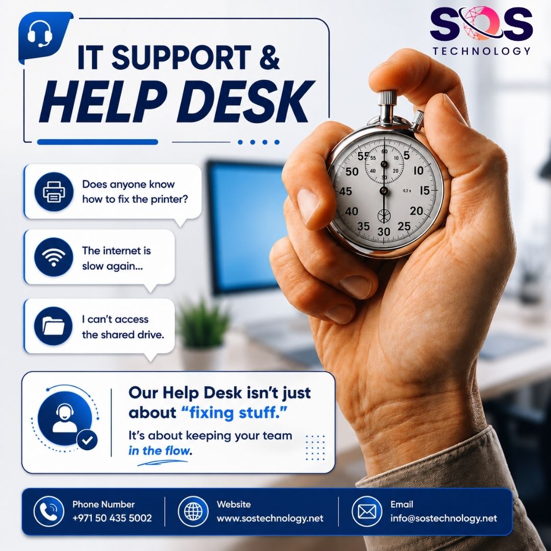 soscomputer2002's tweet photo. Empowering Teams with Seamless IT Support

Technical hiccups shouldn’t slow down your business. At SOS Technology, our IT Support &amp; Help Desk goes beyond troubleshooting — we ensure your team stays productive and focused. https://t.co/3MEx9ayMN1