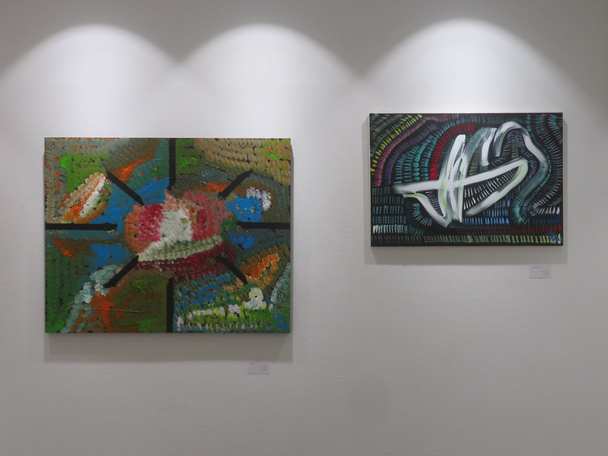 kobukitakafumi's tweet photo. 【取材報告　5/14　大阪市】　BE= Lab &amp; Gallery　「池宮 浩登 個展　美しく淡々と」　5/13(水)～5/24(日)　13:00～19:00、最終日～18:00　月火休　無料　絵画　https://t.co/C3ly3aDTF8 https://t.co/jHbybeeHsy