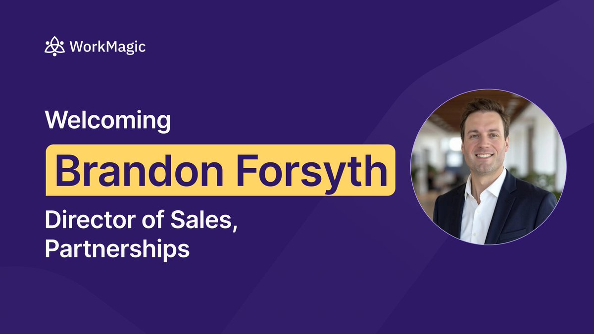 WorkMagic_io's tweet photo. We're excited to welcome Brandon to the WorkMagic team! 🎉

Brandon brings over a decade of ad platform experience across key partners like Pinterest, Meta, and TikTok — with a deep focus on ecommerce performance and optimization. 

We're lucky to have him on board to deepen our partnerships across the board.