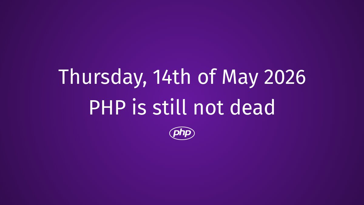 PhpDead's tweet photo. PHP still not dead #php #PHPDebugging #PHPDevelopers #PHPObsolete #PHPSnippets #PHPFuture #PHPScripts #PHPExit #PHPLibraries #RIPPHP https://t.co/lJfD5kOi7e