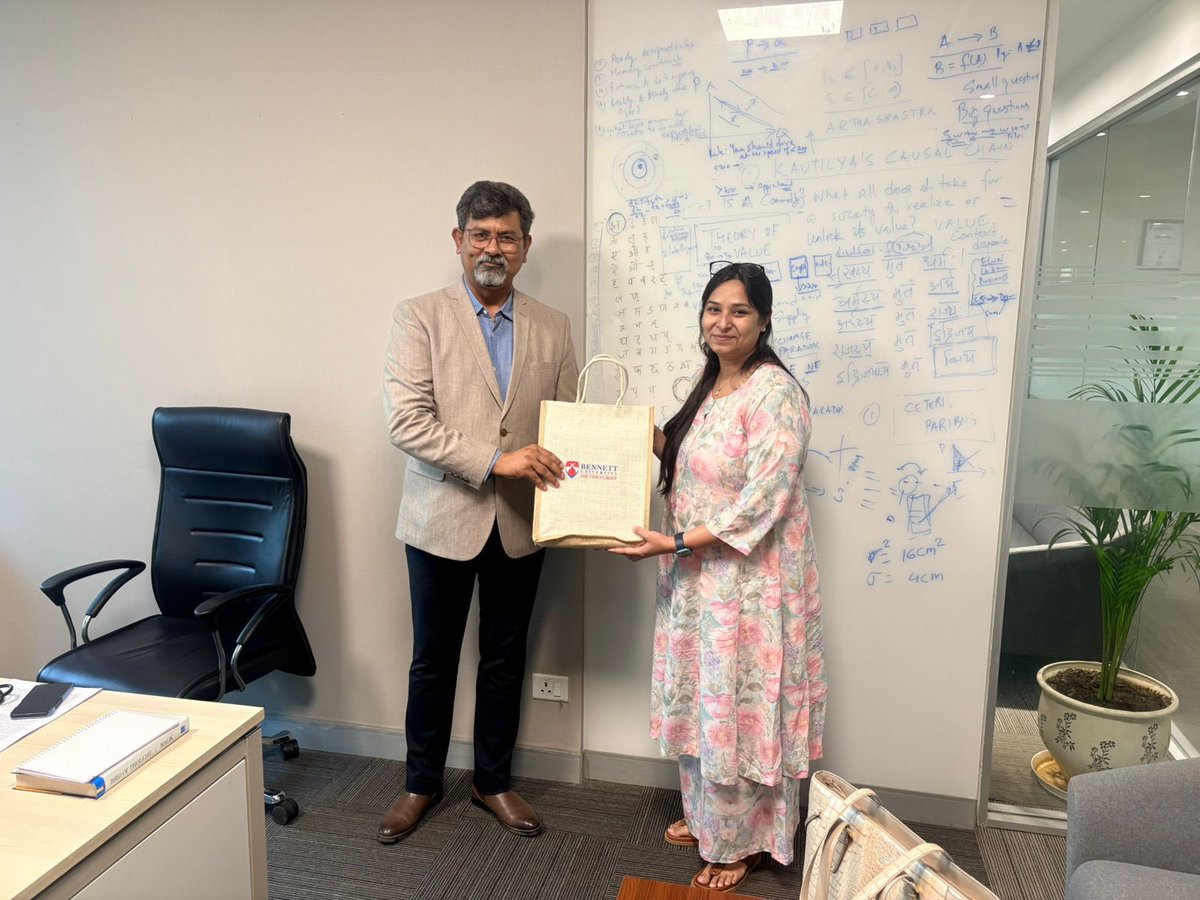 GaurPankhuri's tweet photo. It was my pleasure to be a part of esteemed panel and discuss #DistrictAsExportHub initiative at @bennettuniv symposium on “Global Economic Architecture: Trade, Innovation, and the Multilateral System”
@RIS_NewDelhi https://t.co/m83T1bTV31