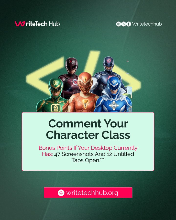 WriteTechHub's tweet photo. At WriteTechHub, we possess a bit of each, but we’d love to hear from you 👀
Which of these superpowers do you have?
Tell us in the comments 👇
#TechnicalWriting #TechWriters #AIWriting #PromptEngineering #TechDocs https://t.co/RfCBeWdbRM