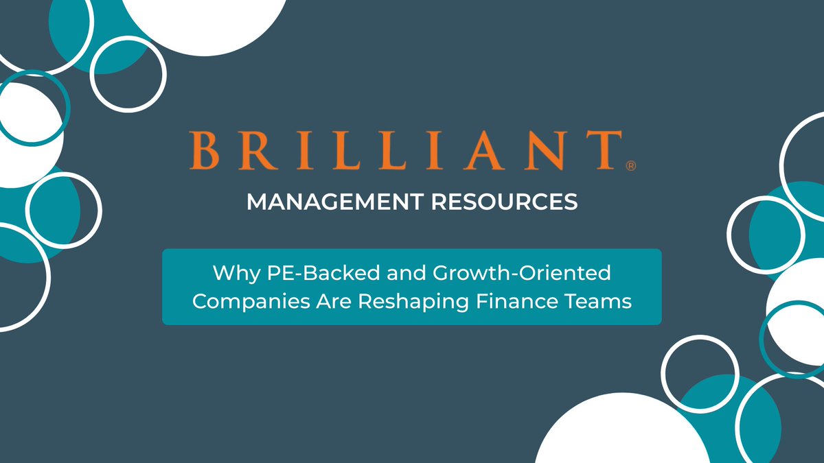 brilliantfs's tweet photo. Our latest blog explores how PE-backed and growth-oriented companies are reshaping accounting and finance functions and why the expectations for finance talent continue to evolve alongside the market. Read the full blog here: https://t.co/fLkgnZxZ6z https://t.co/DfXkVXalfW