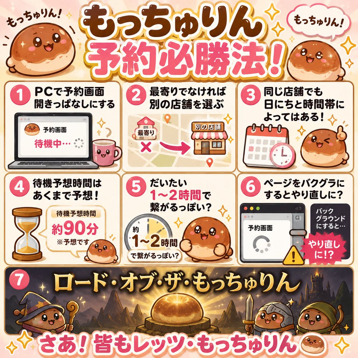 もっちゅりんを手に入れたい人へ 少し離れた店舗でも出掛けるチャンス