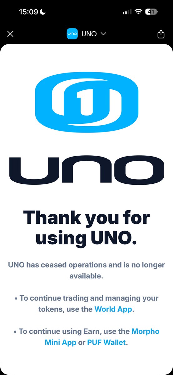 Cryptovirgin_'s tweet photo. There's one thing I don't get... how can UNO still be in 2nd place if the app doesn't even exist anymore? 

#worldapp #worldcoin #crypto https://t.co/RzYZwpGQov