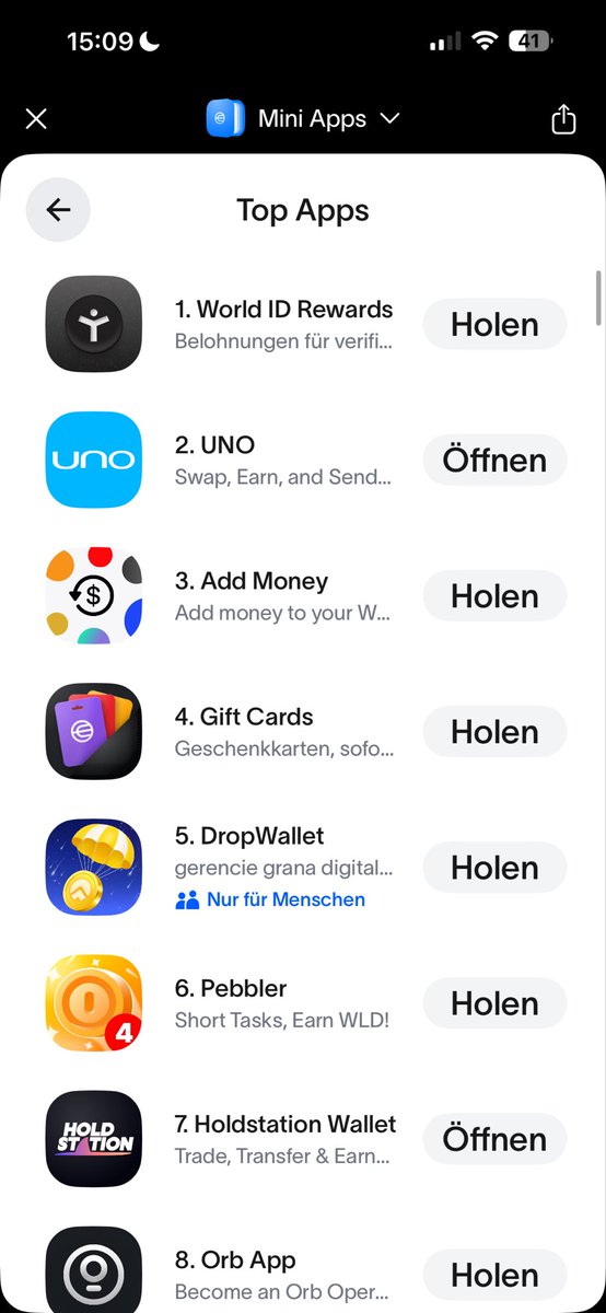 Cryptovirgin_'s tweet photo. There's one thing I don't get... how can UNO still be in 2nd place if the app doesn't even exist anymore? 

#worldapp #worldcoin #crypto https://t.co/RzYZwpGQov
