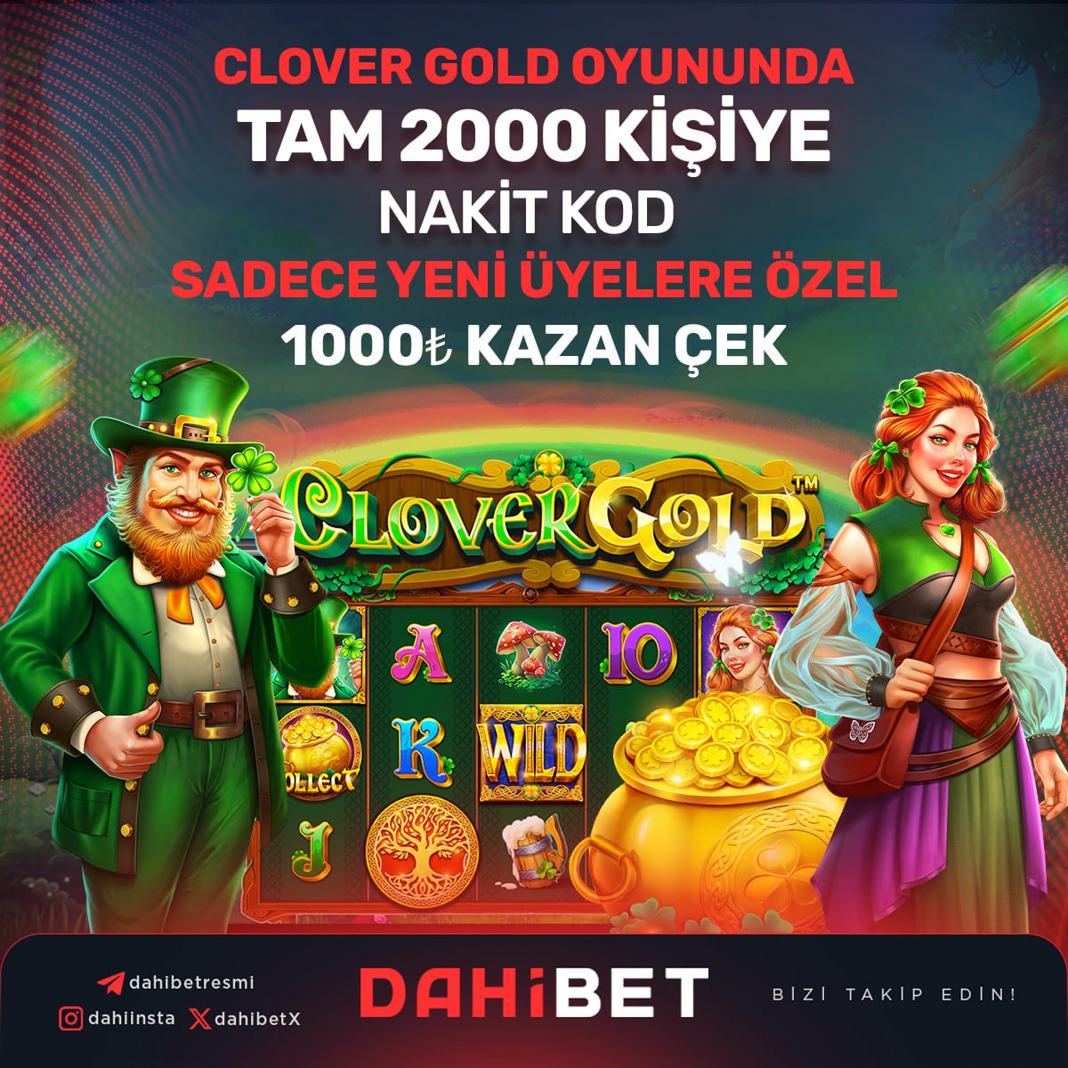 dahibetX's tweet photo. ⚠️  SADECE YENİ ÜYELERE ÖZEL ⚠️

🔓 KAYIT OLURKEN Promosyon Kodu böl��müne aşağıdaki kodu yazarak faydalan

- Kişi Sayısı : 2000
- Nakit Kod : CLWD67X
- Miktar: 100₺
- Minimum
- Maximum 1000₺ Çekilir
- PRAGMATİC PLAY - CLOVER GOLD oyununda geçerli

🎉 https://t.co/MV8vrOURSf https://t.co/KmAVmLifbo