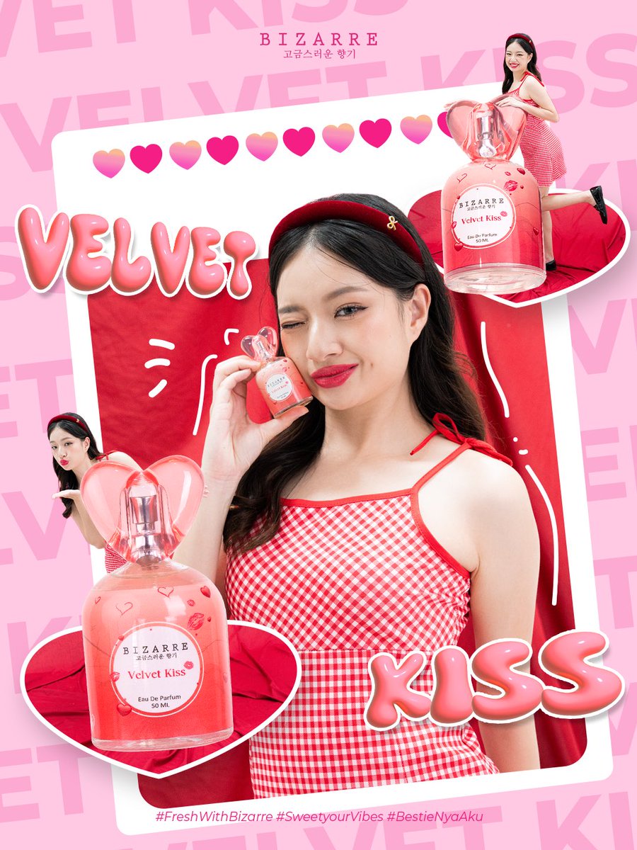 Bizarre_Perfume's tweet photo. Bizarre Sweetie Vibes Velvet Kiss💃💋

Cocok untuk Bestie yang suka wangi manis buah yang segar💗

Udah ada yang punya?🤭

#SweetYourVibes #FreshWithBizarre #BestienyaAku https://t.co/7CRubOftVr