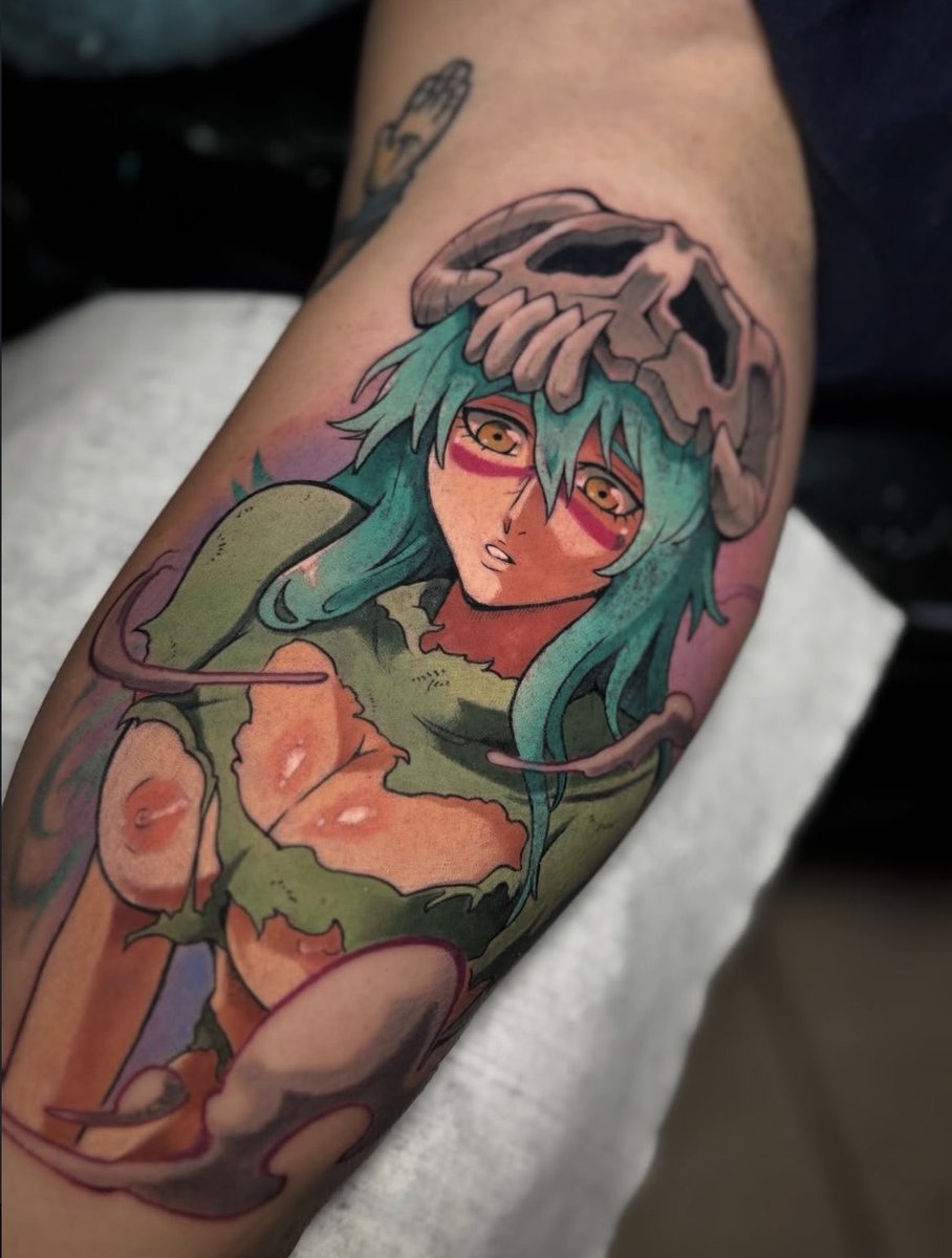 yangpiren's tweet photo. 丨妮露丨 #tattoo #韶关 #二次元 #BLEACH https://t.co/ewxMZb2dih