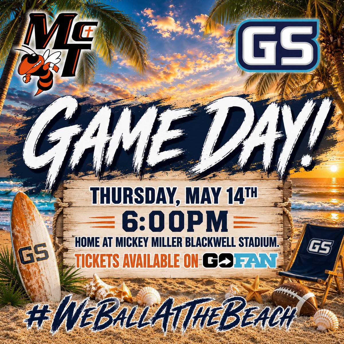 GSHSDolphins's tweet photo. IT’s GAME DAY IN GULF SHORES!!  Red flags are out on the beaches today!🚩🚩🚩
We #BallAtTheBeach
🐬🏈🏖️🌊 https://t.co/t5DyGeCmC3