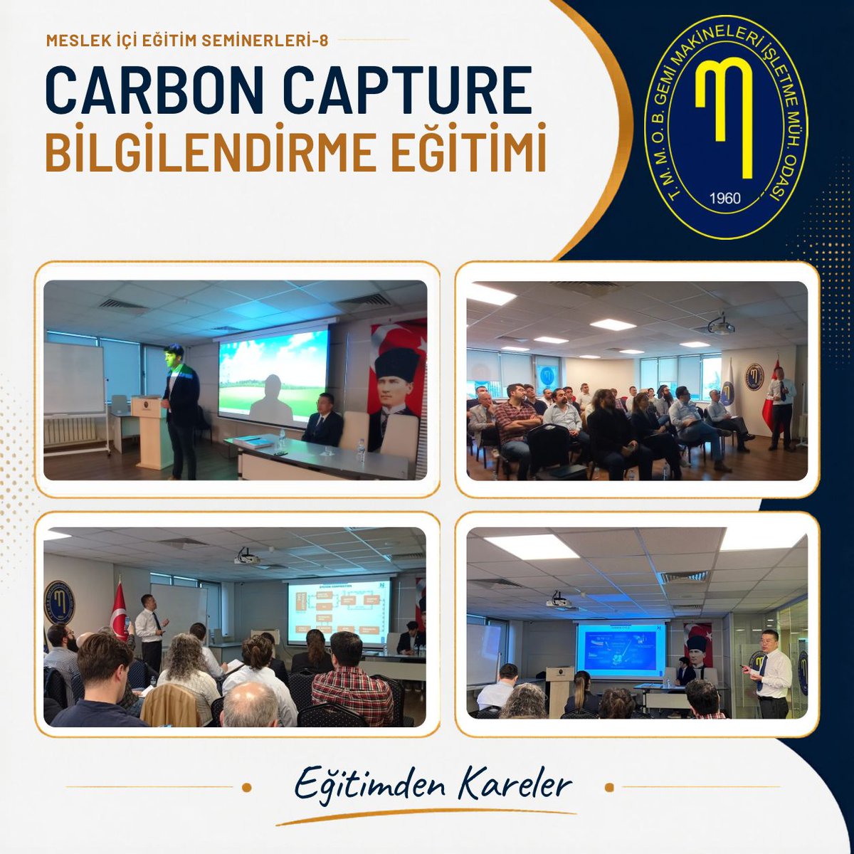tmmob_gemimo's tweet photo. TMMOB GEMİMO tarafından düzenlenen Meslekiçi Seminerleri CarbonCapture Eğitimi tamamlanmıştır.Headway Corp.Sales Manager Eğitime katılım sağlayan üyelerimize ve katkılarından dolayı Headway Corp.Teşekkür ederiz.
#GEMİMO #TMMOB #CarbonCapture #Denizcilik #sürdürülebilirdenizcilik https://t.co/HQTeLivFiz