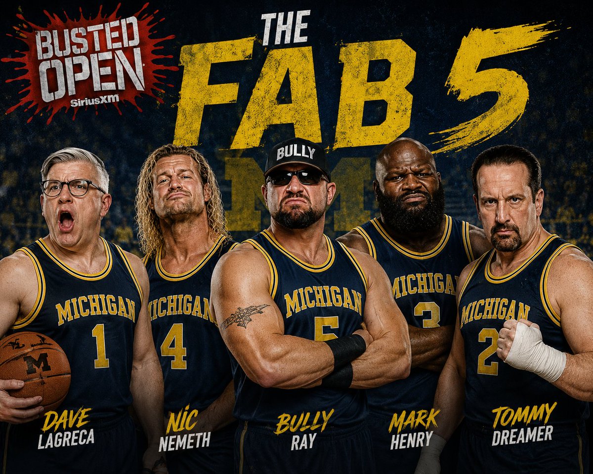 Robbymac82's tweet photo. Let’s not overthink it @davidlagreca1 
Goodbye Core Four. Introducing…

@BustedOpenRadio https://t.co/4w5YPtZdeA