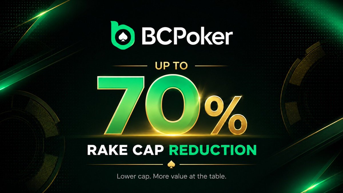swordfish007's tweet photo. ✅ $1k Freeroll this Sunday - I’ll be playing
✅ Massive rake reduction
✅ $30 MTT ticket for new signups who deposit at least $1

DM me your username 
@bcpokerofficial https://t.co/m2JYU1oopN