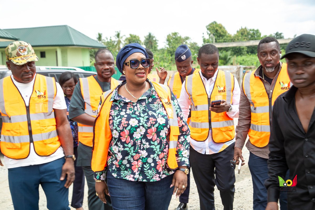 GHANAFREEZONES1's tweet photo. GFZA CEO Visits Philbro Group’s New Integrated Refinery Project Site 

Kyekyewere, May 2026 

A delegation from the Ghana Free Zones Authority (GFZA) and the Ghana Revenue Authority (Customs Division), led by the Chief Executive Officer of the GFZA, Dr. Mary Awusi, on Wednesday, 13th May 2026, paid a working visit to the new project site of Philbro Group Limited at Kyekyewere in the Eastern Region.
The visit formed part of the Authority’s ongoing stakeholder engagement and monitoring activities aimed at supporting the growth and development of Free Zones enterprises across the country. 

During the tour, the CEO and Chairman of Philbro Group Limited, Philip Brobbey, made a detailed presentation on the company’s ambitious integrated oil refinery project, which is being developed on a 360-acre parcel of land.
The facility, currently under construction, is expected to house a modern processing plant, water treatment facility, staff accommodation units, a canteen, clinic, and daycare centre, all designed to support efficient operations and staff welfare. 

He further indicated that by-products generated from the refinery process would be converted into soap and other value-added products. He also noted that the company is producing its own construction blocks for the ongoing development of the facility, demonstrating a strong focus on self-sufficiency and local production capacity. 

Dr. Mary Awusi expressed satisfaction with the scale of work being undertaken at the site and commended the company for its forward-looking approach to industrial development. Special commendation was given to the inclusion of staff-focused facilities such as the daycare centre, clinic, and accommodation units, which she noted would significantly improve employee welfare and productivity. 

She further highlighted the importance of the daycare facility in supporting working mothers and promoting women’s empowerment within the industrial sector, describing it as a thoughtful initiative that encourages greater female participation in the workforce. 

Officials of the Customs Division highlighted the importance of continued cooperation in facilitating efficient trade processes and maintaining regulatory standards within the Free Zones enclave. 

Dr. Mary Awusi was accompanied by the Deputy Chief Executive Officer in charge of Finance and Administration, Mr.  Musah Sibiri Hamidu; Deputy Chief Executive Officer in charge of Operations, Mr. Lateef Apau Wiredu; Senior Manager for Corporate Affairs, Mr. Bilal Muazu Sulemana; Head of Compliance, Mr. Michael Larbi; as well as other officers of the Authority. 

Issued by Corporate Affairs & PR Department, GFZA #gfza #trade #exports #investments #prioritySectors #oilrefinery
