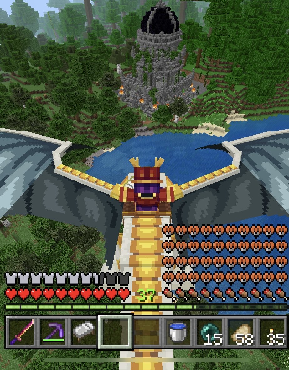 Minecraftanim2's tweet photo. もりもり生活シーズン４

ドラゴンで冒険中、ジャングルに謎の建築物があったので寄ってみたら中にはテラリアに出て来そうな作業台みたいな物がありました。

そして、ペールガーデンでは初めての敵モブと遭遇。
攻略情報はほぼ見ないタイプなのでこういう発見があるのが楽しいです🙋🏻‍♀️

#マインクラフト https://t.co/MIL5a98dGb