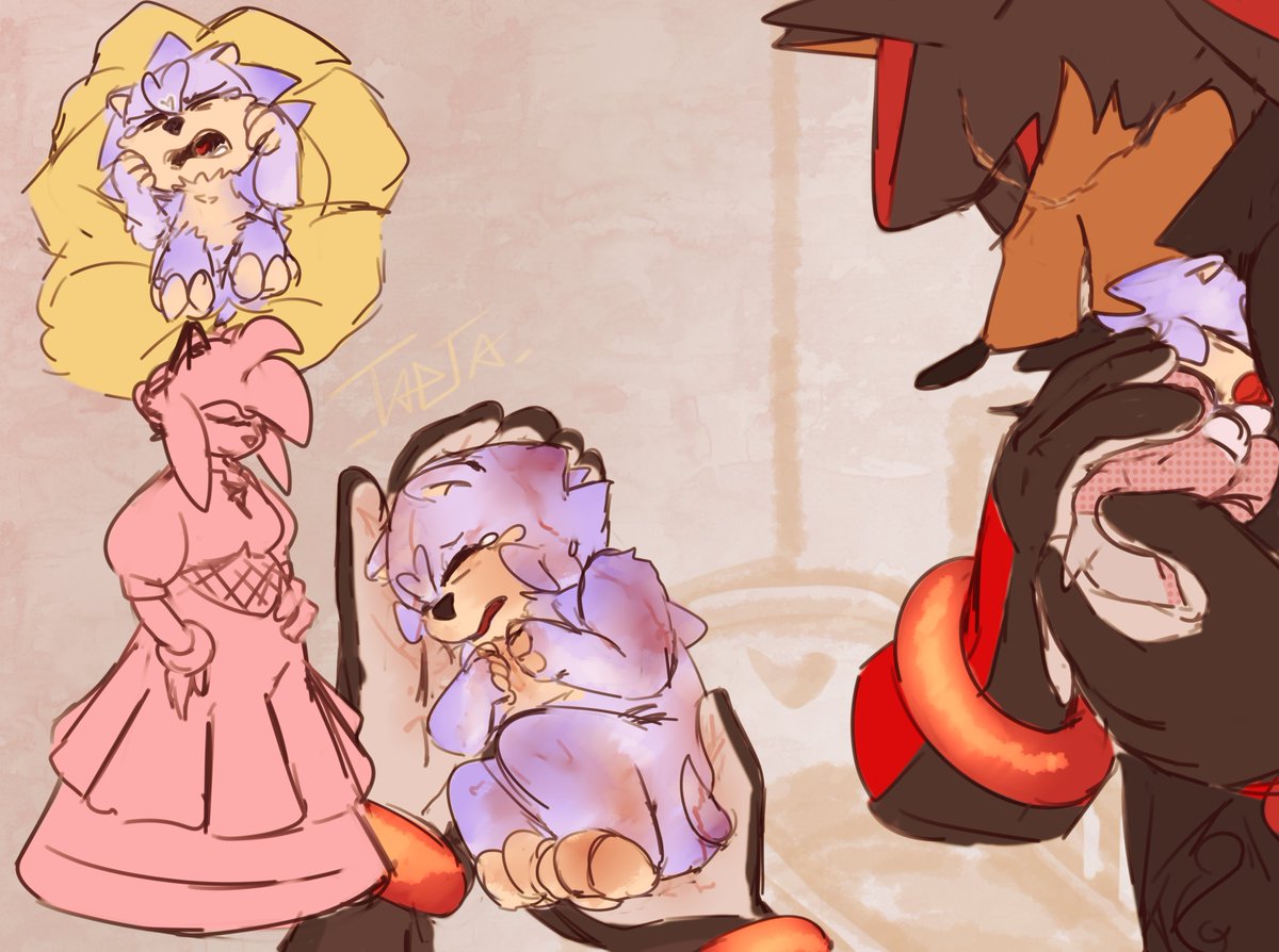 _Tapta_'s tweet photo. The Dadow that stepped in.🌷

Meet Tulip, a new fankid from my Western au, I have too many au ideas- pls make it stop- j

(also lil Silver, cause I didnt know if I used him or make a new oc, which I choose the later, but have it anyways)

#shadamy #ShadowTheHedgehog #AmyRose https://t.co/hVnZIRRlP3