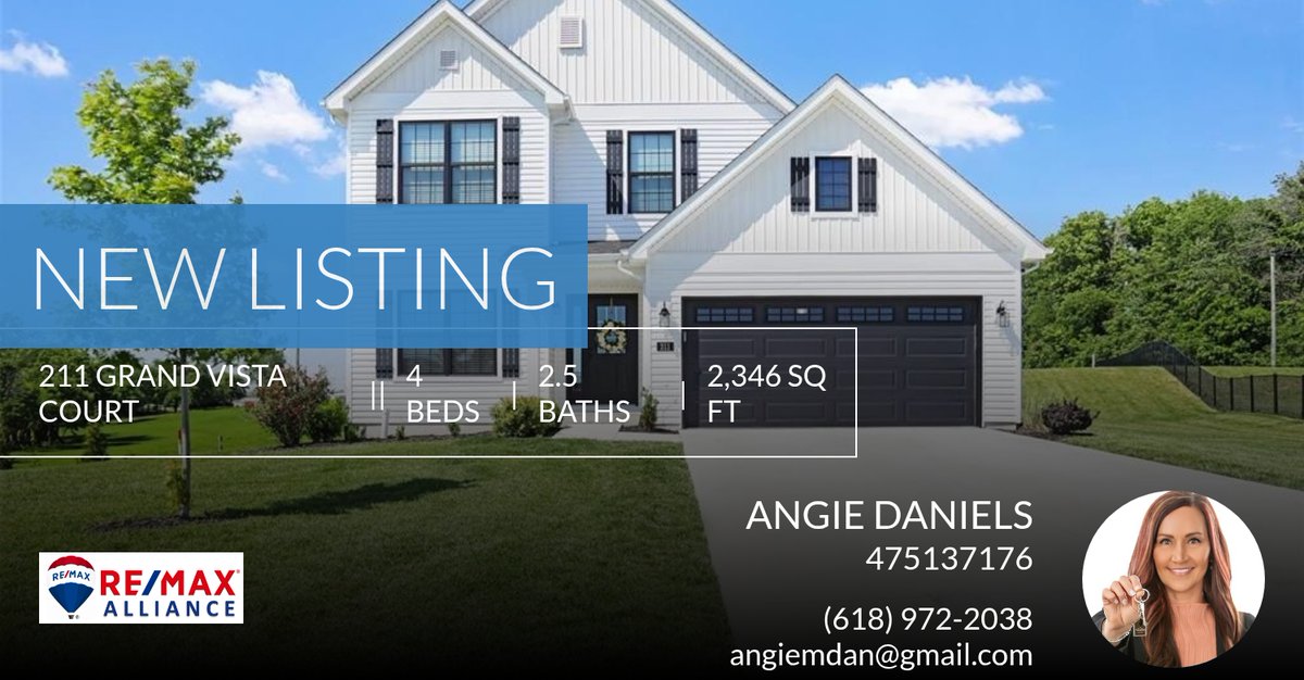 AngieMDan's tweet photo. 📍 New Listing 📍 Take a look at this fantastic new property that just hit the market located at 211 Grand Vista Court in Edwardsville. Reach out here or at (618) 972-2038 for more information

Your FRIEND in Real Estate,
Angie Dan... https://t.co/fOAjCYVY6f https://t.co/rybOfx6rZm