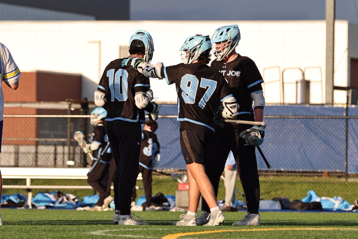 SJLax's tweet photo. Strong finish to the regular season. Saint Joe defeats Homestead 9–1 in Fort Wayne and finishes 11–3. JV also ends the regular season with a win, 11-0 over the Spartans. #HuskyLax #WeAreSaintJoe https://t.co/FlagnG9MiA