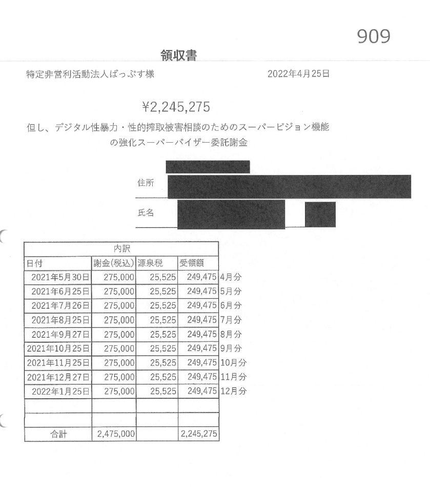 himasoraakane's tweet photo. 3年住民訴訟で戦ったらやっと出たぱっぷすの領主嘘y
「アドバイザー料」
224万円、75万円、360万円
合計約660万円の領収書がこの3枚です

これで公金660万はらわれるの！？！？！？！？
このペラ１で！？！？！？何者！？！？！？
他の公金事業してる人が見たら腰抜かすと思う
天竜人か何か？ https://t.co/Jtgm9Ak1Bn