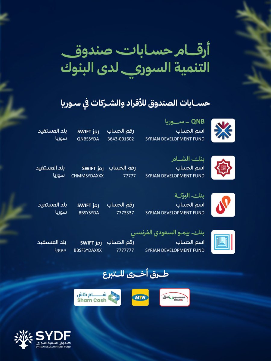 صندوق التنمية السوري - Syrian Development Fund tweet media