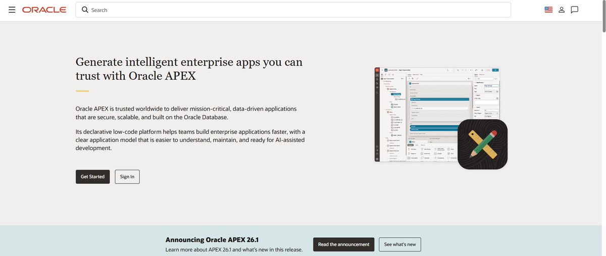 askMaxSolutions's tweet photo. looks like it's official 26.1 is now

 #orclapex https://t.co/eJSYJy1u8e