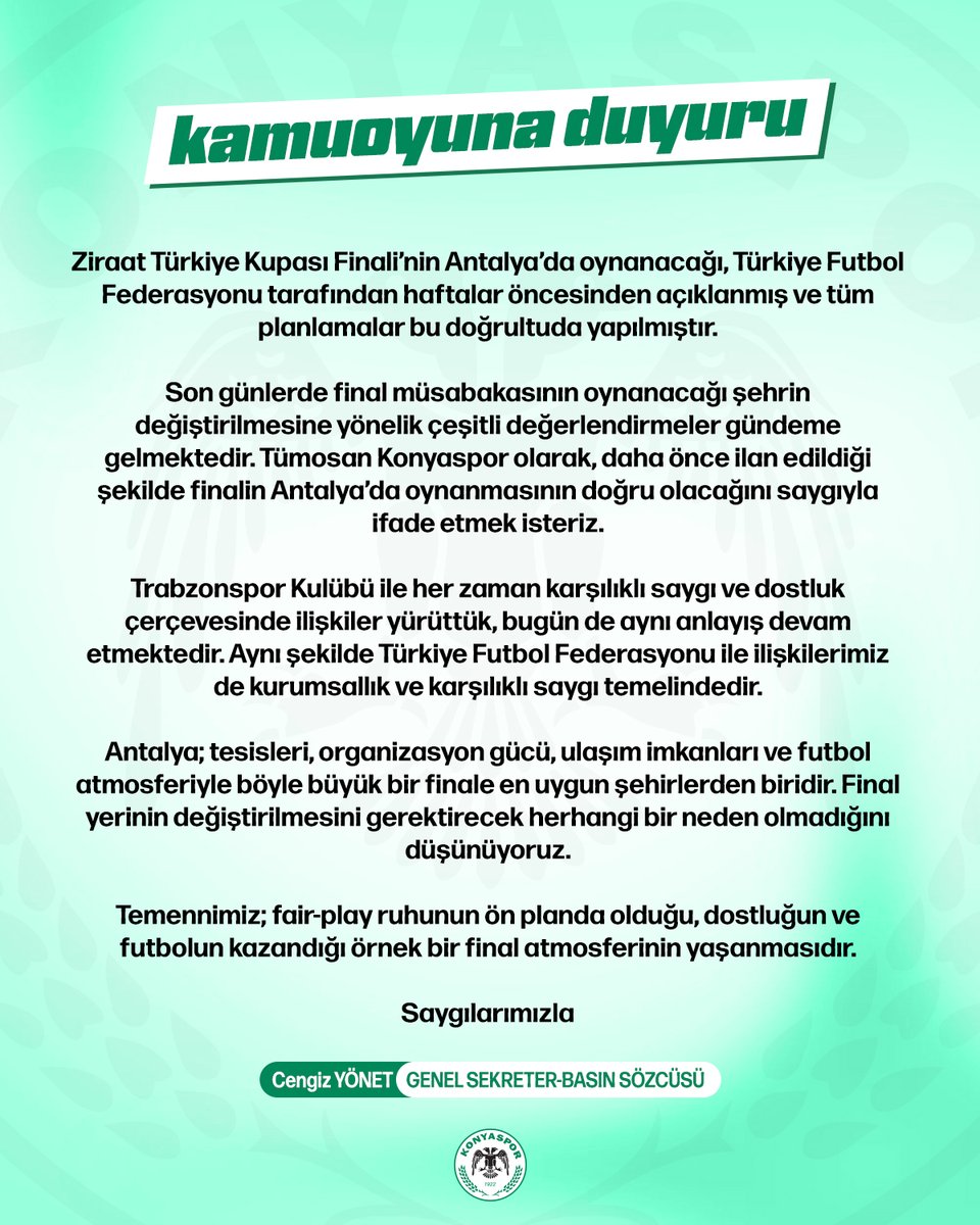TÜMOSAN Konyaspor tweet media
