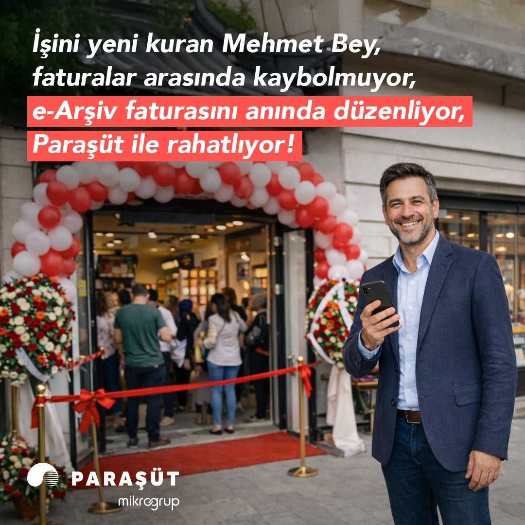 parasutcom's tweet photo. Farklı sektörlerdeki işletme sahipleri Paraşüt’ü tercih ediyor, finansal yönetimini dert etmiyor! ✅💯​

Siz de Paraşüt’ü kullanın; ​
💫 Kolaylıkla teklif oluşturarak teklifinizin durumunu tek ekranda kontrol edin,​
💫 Fazla iş yüküne son vererek faturalarınızı toplu olarak yazdırın,​
💫 Pratik şablonlar ile makbuzlarınızı kolayca hazırlayın,​
💫 e-Arşiv faturalarınızı zahmetsizce düzenleyin, anında müşterinizle paylaşın! ​

Tüm bu avantajlardan yararlanmak için Paraşüt’ü 14 gün ücretsiz deneyin! 👉 https://t.co/VKaQjOlVz5