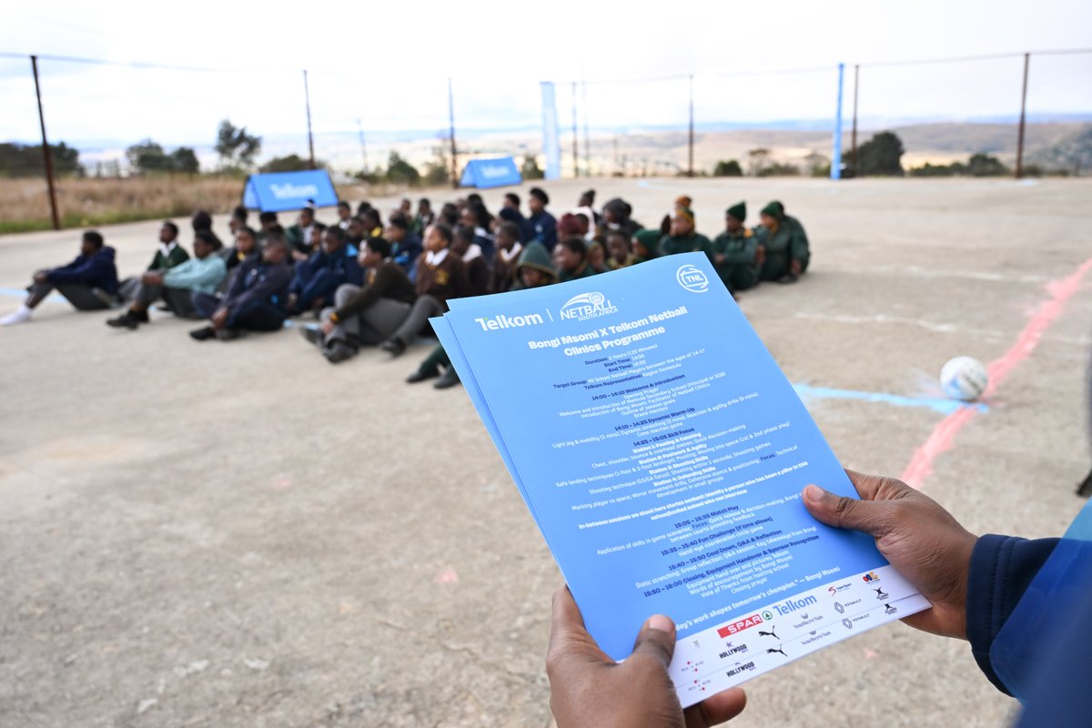 Netball_SA's tweet photo. The Telkom Netball Clinic is officially underway in Fernie ππ
A day dedicated to empowering young athletes through mentorship, skills development, and the love of the game.
#TelkomStandTall #TelkomNetball #FirstPassToCrown
@TelkomZA https://t.co/h33Y3MQ4Hb