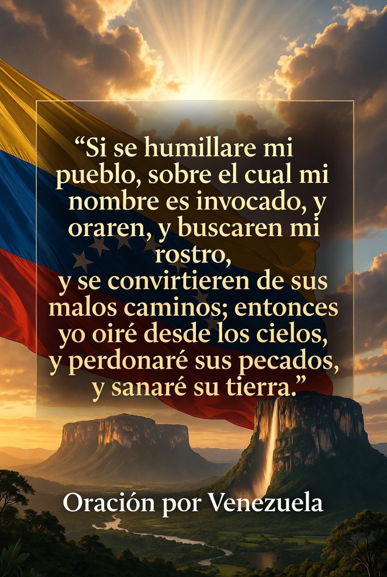 josedanielreal's tweet photo. Para ti Venezuela, 2 Crónicas 7:14 https://t.co/zAv3hpm8MV