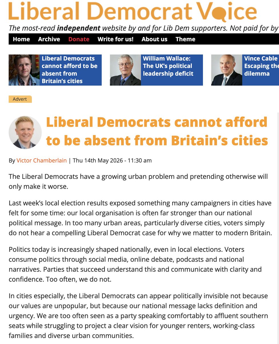 Cllr Victor ChamberlaIN (he/him) tweet media