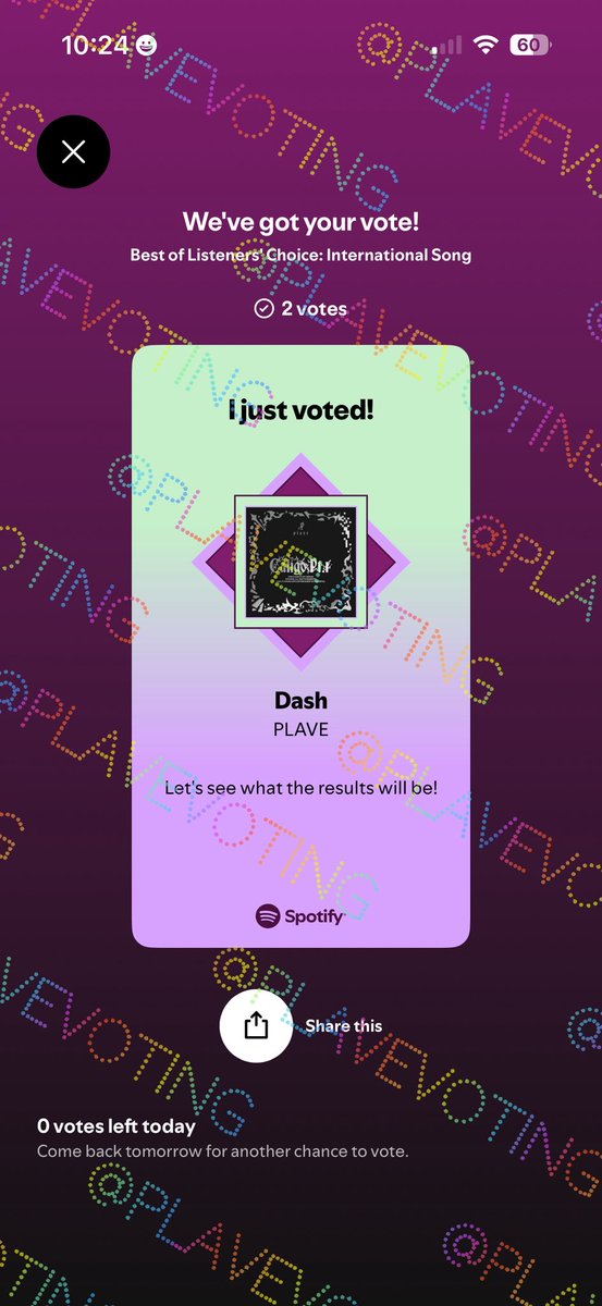 PLAVE Voting Log tweet media