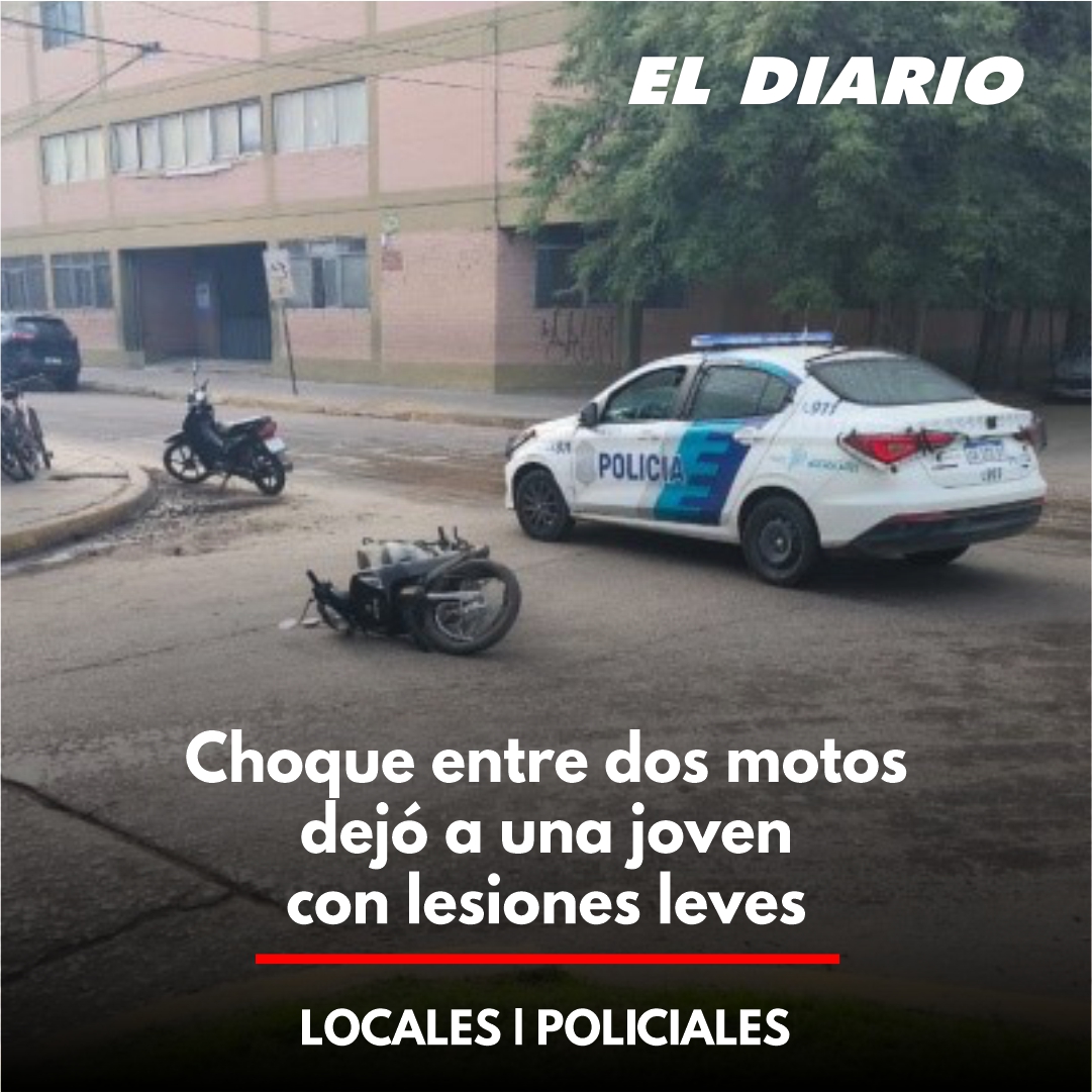 ElDiariodeSP's tweet photo. LOCALES | POLICIALES | Choque entre dos motos dejó a una joven con lesiones leves
https://t.co/9Fh03nfCjN https://t.co/Bgo6dKKPtM