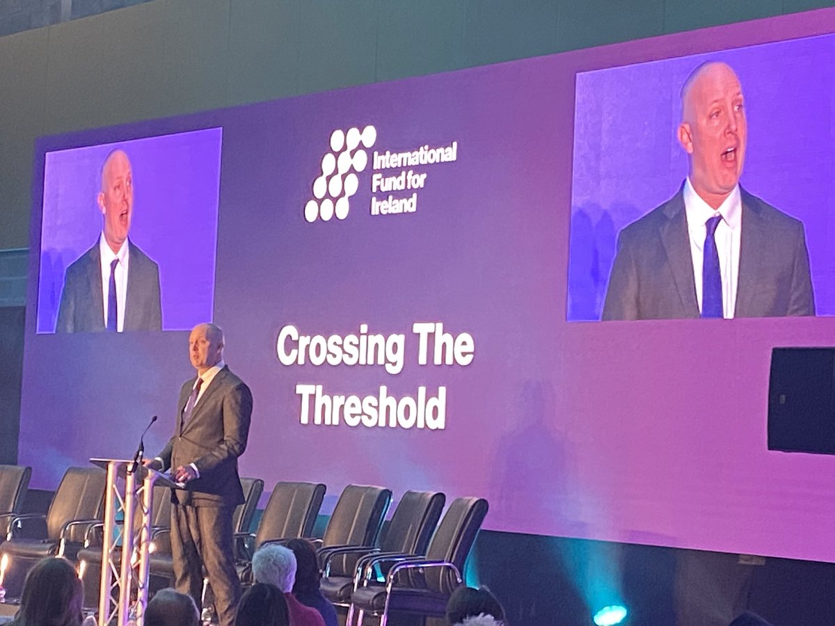 USAinNI's tweet photo. Honored to join @niexecutive Junior Ministers @aislingreillysf &amp; @Joanne_Bunting at the phenomenal @BlackMountainss to celebrate the 40th birthday of the @FundforIreland.  Fitting tribute to the unsung heroes of NI’s political, social &amp; economic progress! #IFI40 https://t.co/HA3WGzw3zY