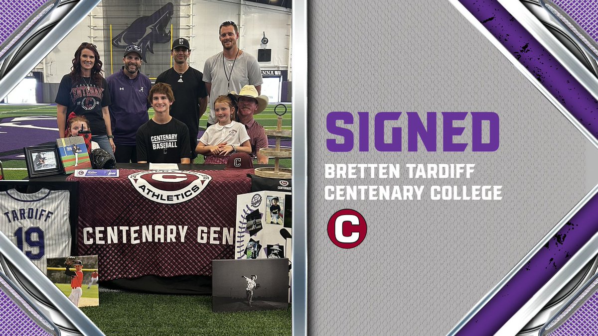 AnnaHSBaseball's tweet photo. Congrats to Bretten Tardiff on signing with Centenary College! https://t.co/bRCGQL5IB8