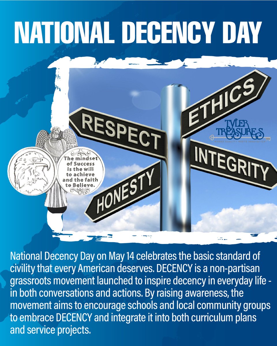 TreasuresTyler's tweet photo. Happy National Decency Day 🤝
A reminder that kindness, respect, and simple acts of decency can make a big difference. Choose compassion, lead with empathy, and help create a better world for everyone. ✨
#NationalDecencyDay #KindnessMatters #Respect #Empathy https://t.co/FTmi2s5qyo
